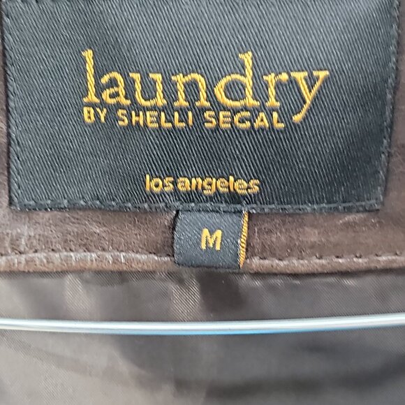 ✨ Laundry by Shelli Segal Leather & Faux Shearling Aviator Jacket – Size M ✨ - Picture 4 of 15